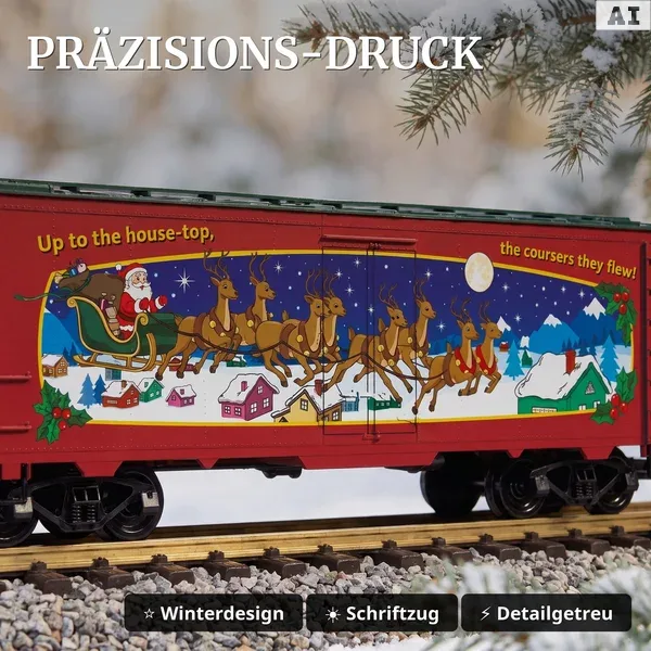Weihnachtswagen Weihnachtsexpress Piko 38991 - Präzisions-Druck