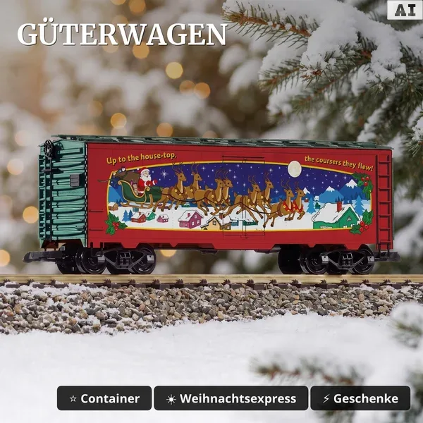 Weihnachtswagen Weihnachtsexpress Piko 38991 - Güterwagen