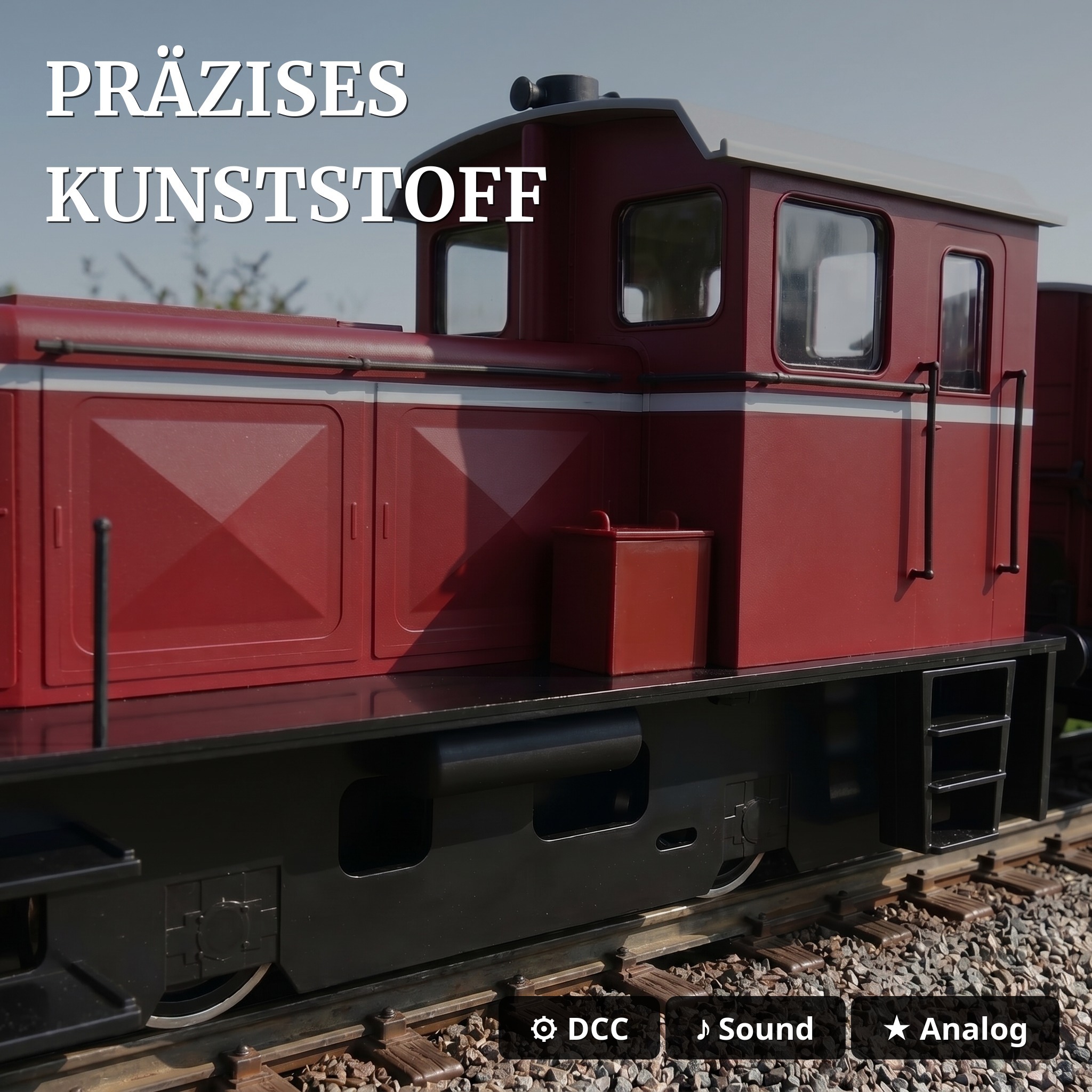 Diesellok V3 der DEV Digital mit Zimo-Sound Spur-G – Train-Line 2021002 - Präzises Kunststoff