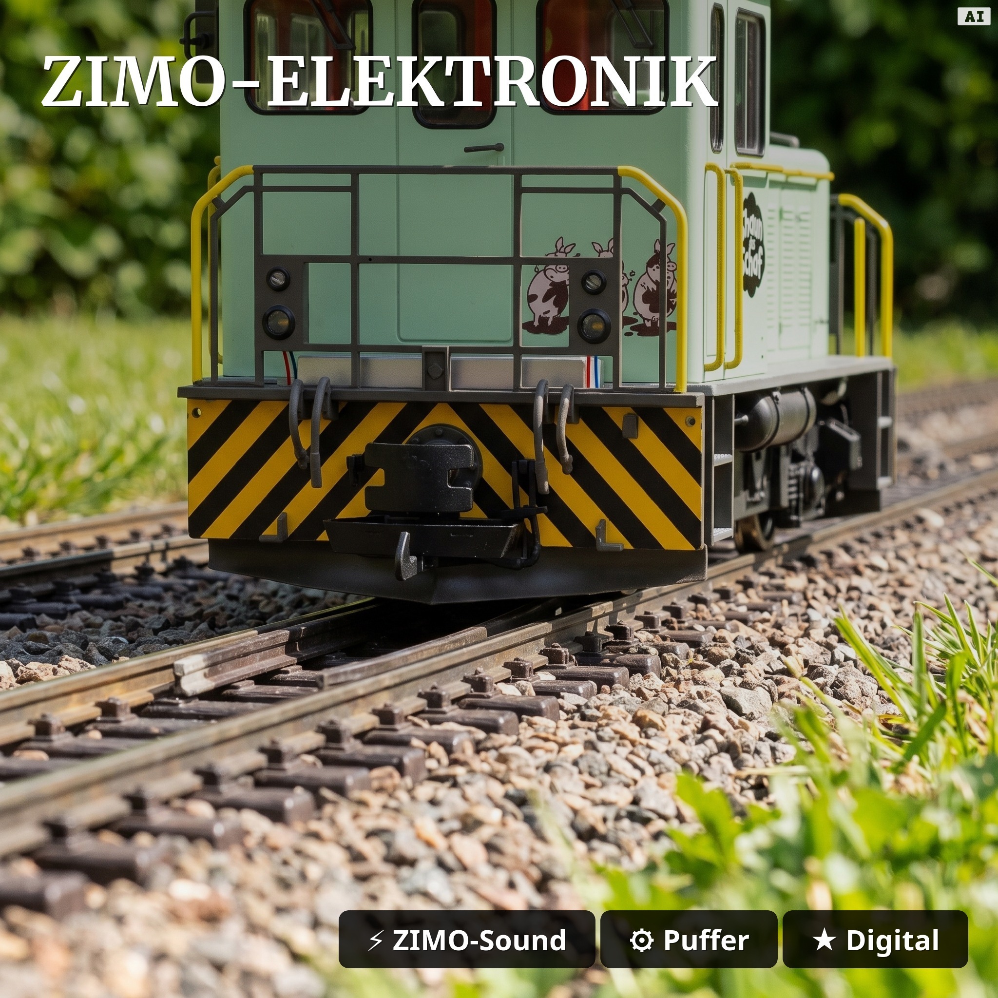 Diesellok Shaun das Schaf digital mit ZIMO-Sound Spur G Train Line 2050562 - ZIMO-Elektronik