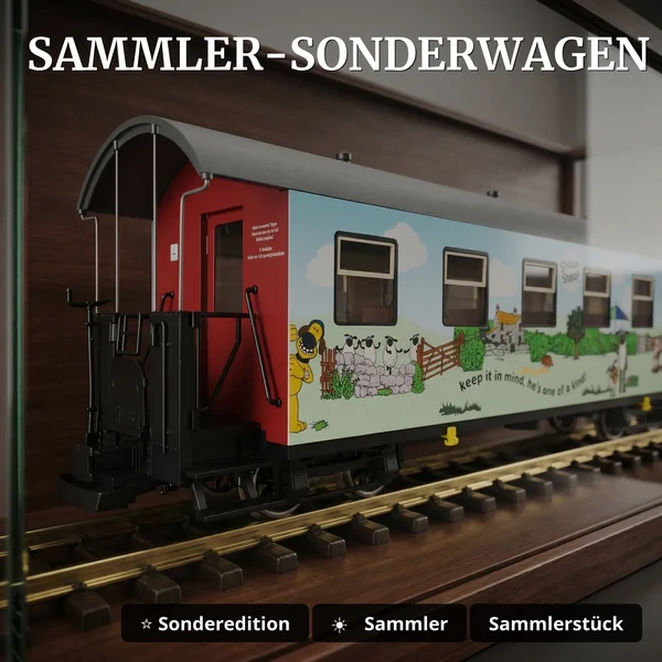 Shaun das Schaf - Erde, keep it in mind - Sonderwagen HSB Spur G Train Line 3230921 - Sammler-Sonderwagen