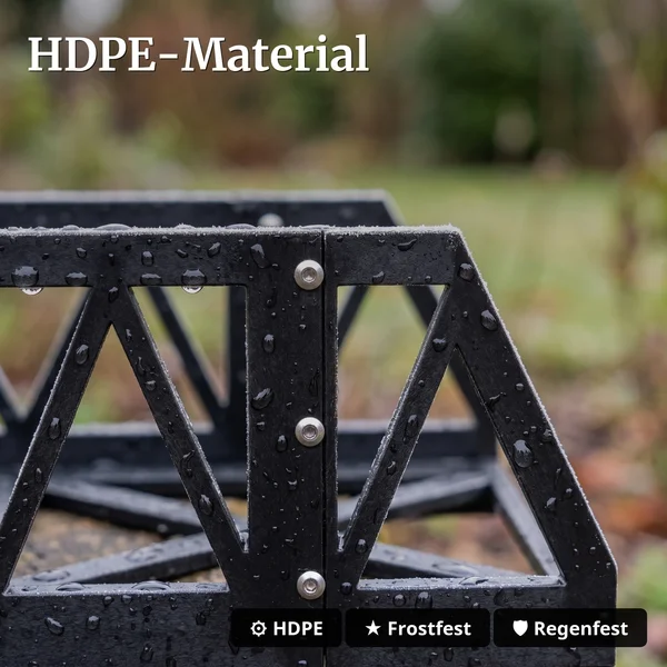 Brücke 60 cm aus stabilem HDPE-Kunststoff erweiterbar Spur G Gartenbahn ML-Train 97100060 - HDPE-Material