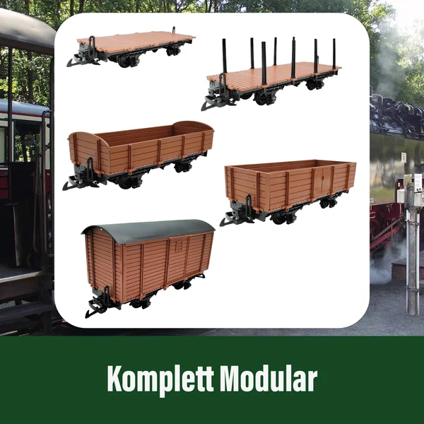 Hochbordwagen grau als Spur-G Bausatz ML-Train 88919550_auswahl4