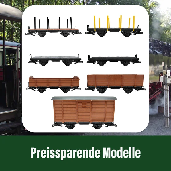 Hochbordwagen grau als Spur-G Bausatz ML-Train 88919550_auswahl6