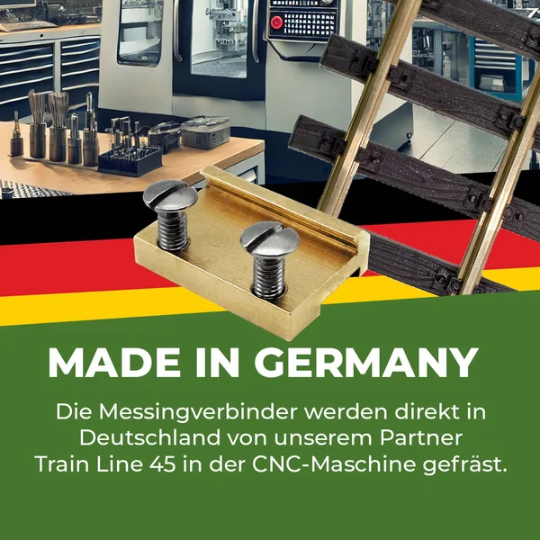 100 Stück Schienenverbinder Messing 19 mm mit Edelstahlschrauben ML-Train 8188165_auswahl4