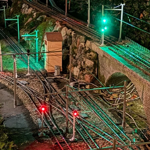 Lichtsignal Typ L 2-fach RhB für Spur G analog / digital mit Decoder ML-Train 83804606_auswahl16
