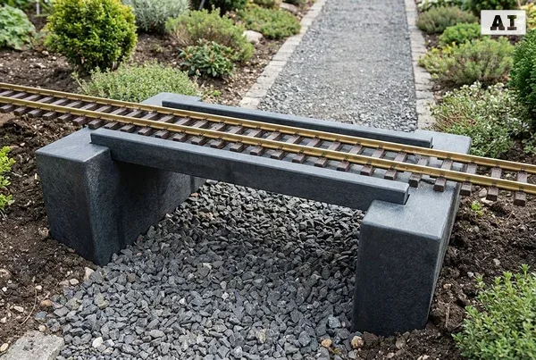 Landschaftsbau für Gartenbahn wie wetterfeste Gebäude bauen – Detailansicht