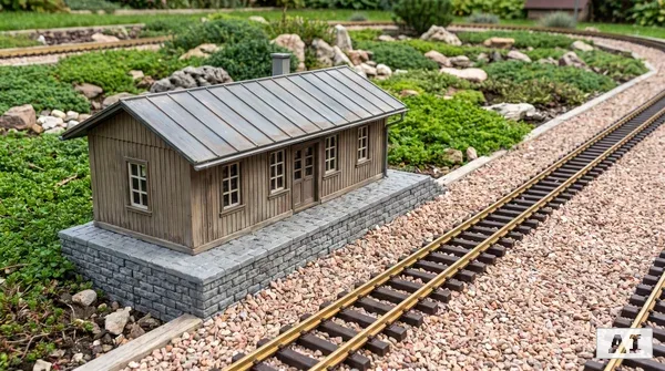Landschaftsbau für die Gartenbahn: Wetterfeste Gebäude selber bauen