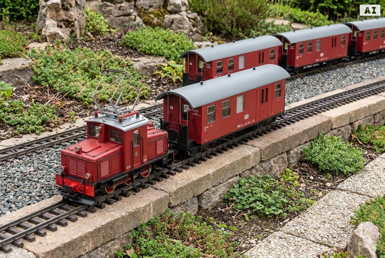 Welche gartenbahn waggons passen zur rhB ge 6/6 II st moritz edition – Detailansicht