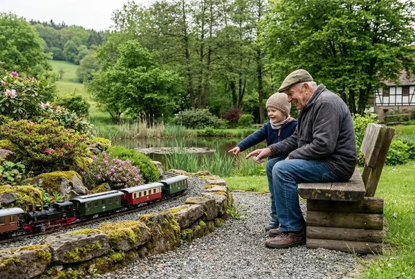 Historische schmalspurbahn personenwagen für gartenbahn anlage finden in der Praxis