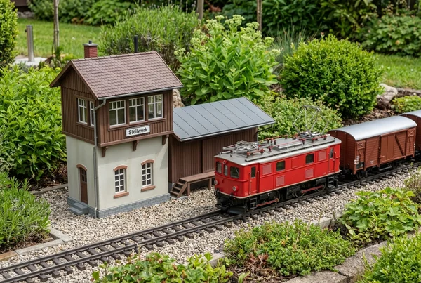Modellbahn Gebäude im Garten wetterfest imprägnieren in der Praxis