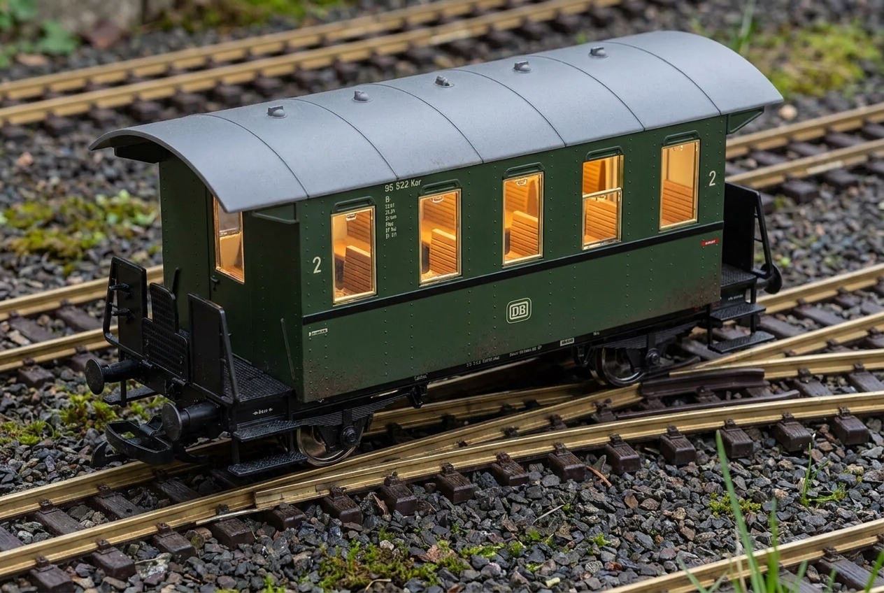 Wie Beleuchtungs-Set kurze Wagen Spur G richtig einbauen – Detailansicht