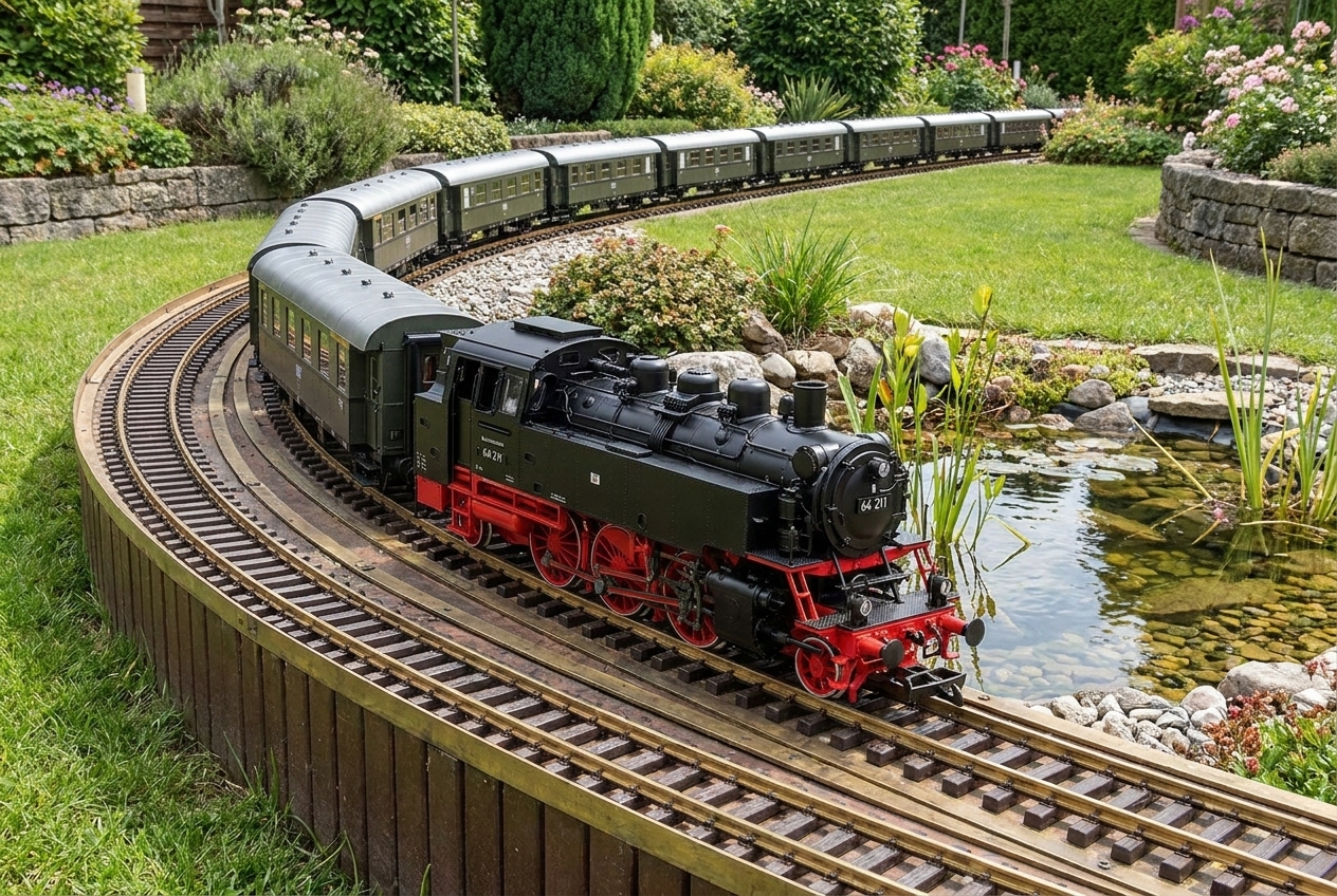Scheibenräder oder speichenräder für gartenbahn wagen in der Praxis