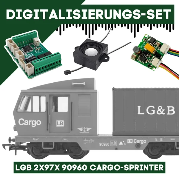 Digitalisierungsset für LGB 2x97x 90960 Cargo-Sprinter ML-Train 81609278