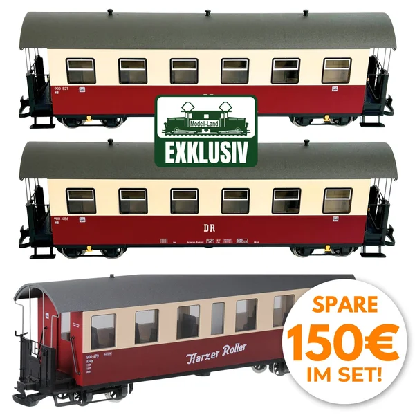 DR-Personenwagen Shop-Exclusive 3er-Set mit Harzer-Roller