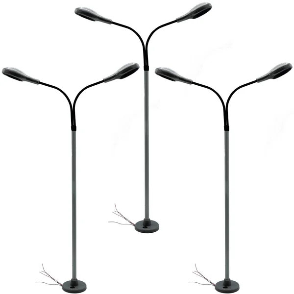 3x Lampe Leipziger Tropfen 2-armig für LGB-Anlagen Spur-G ML-Train 83802144