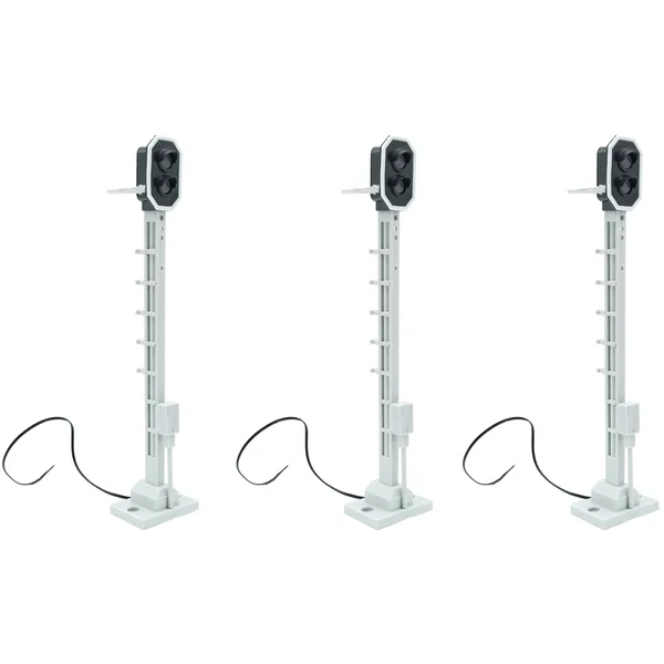 3x Lichtsignal Typ L 2-fach RhB für Spur G analog / digital mit Decoder ML-Train 83804616
