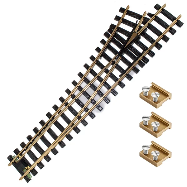 Weiche links Messing R5 mit Verbinder ML-Train 8922155