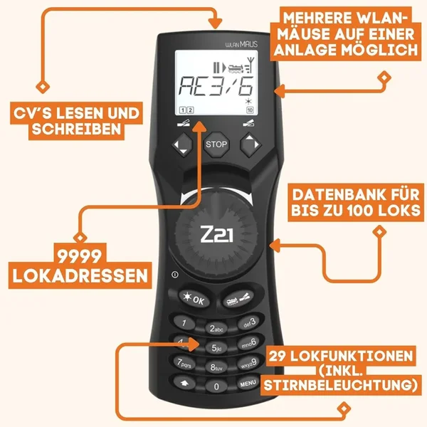 12A Roco XL Funk-Zentrale mit Booster im Set mit Handy und 2 Netzteilen Spur-G_auswahl4