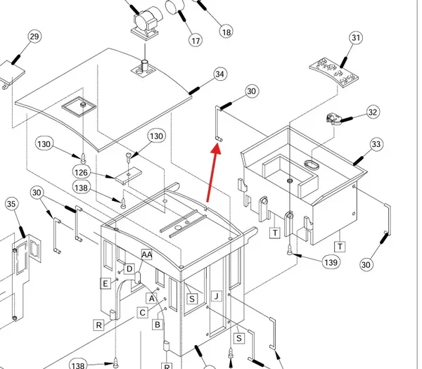 Griffstange Führerhaus metall gold Dampflok Froney LGB 20252-E030_auswahl1