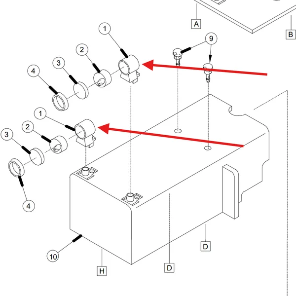 Stirnlampe schwarz Schienenreinigungslok LGB 20671-E001_auswahl3