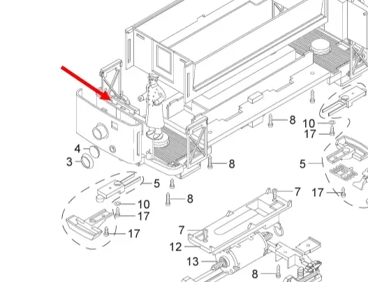 Fahrerpult Abdeckleiste braun E-Lok Straßenbahn LGB 21360_auswahl1