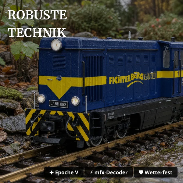 Diesellok L45H-083 Fichtelbergbahn BVO Bahn GmbH LGB 26451_auswahl3
