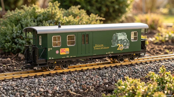 Sonderwagen Doppel-Jubiläum 30 Jahre SOEG und 20 Jahre Historik Mobil - Spur G Gepäckwagen LGB 35099 _auswahl1