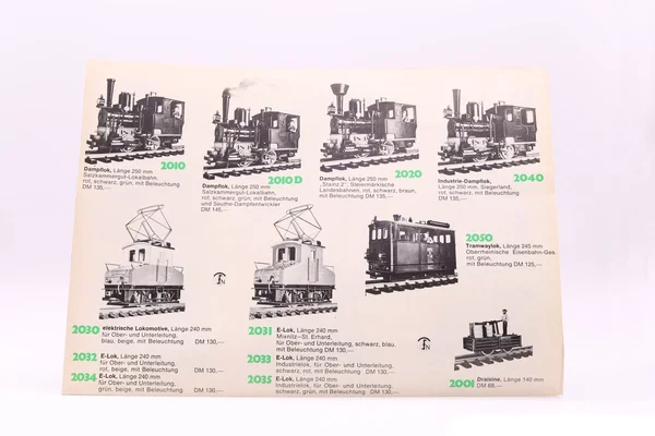 LGB Prospekt faltbar Sortiment 1973/1974 Spur G_auswahl1