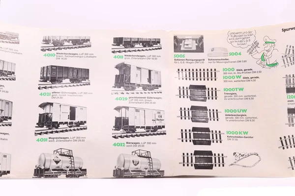 LGB Prospekt faltbar Sortiment 1972/1973 Spur G_auswahl4