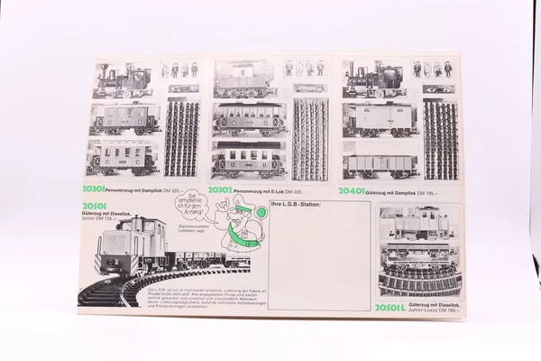 LGB Prospekt faltbar Sortiment 1972/1973 Spur G_auswahl6