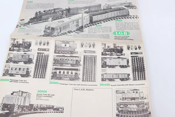 LGB Prospekt faltbar Sortiment englisch 1973/1974 Spur G_auswahl4