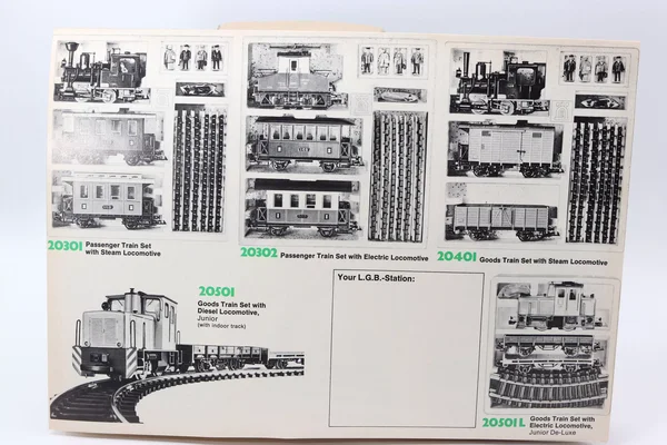 LGB Prospekt faltbar Sortiment englisch 1973/1974 Spur G_auswahl5