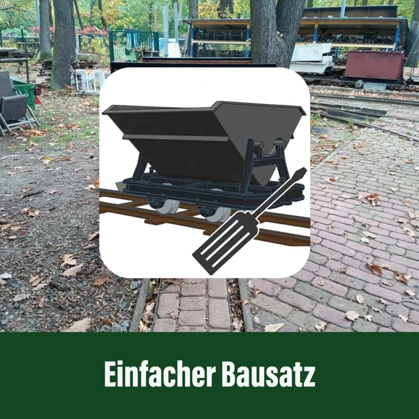 Kipploren-Set mit Bremserbühne grau 3 Loren_auswahl6