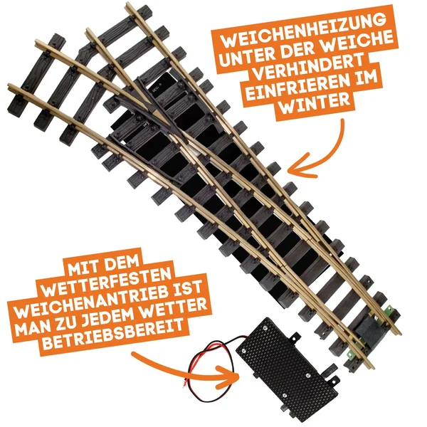 Weichen Messing R3 Set mit 2 analogen Antrieben und 2 Gratis Weichenheizungen ML-Train 8200233_auswahl6