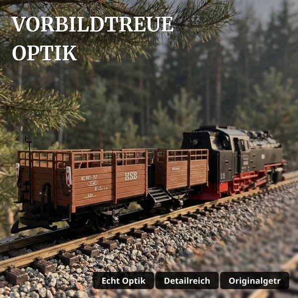 HSB Fahrrad- & Cabriowagen Set Spur G – KC901-157 & 901-157 Güterwagen mXion 8200280_auswahl10