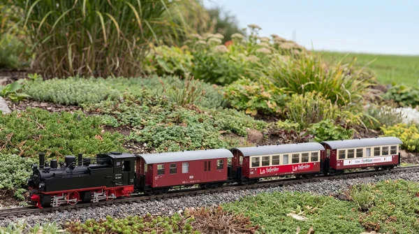 Train Line Werbewagen-Set HSB Spur G – Packwagen mit 2 Personenwagen mit Werbeaufschrift_auswahl1