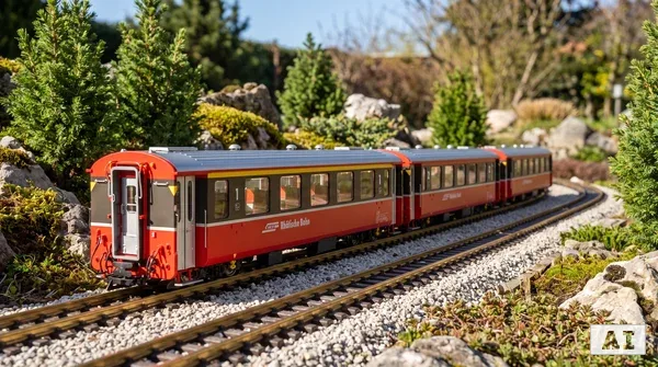 RhB Personenwagen EW III analog 3er Set - 1. Klasse und 2. Klasse Train Line 8200298_auswahl1