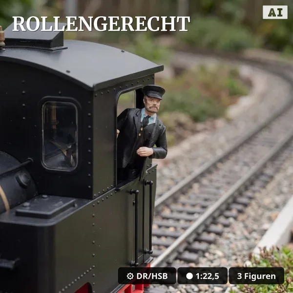 Figuren-Set – Lokführer und 2 Zugbegleiter – Spur G ML-Train 8200303_auswahl4