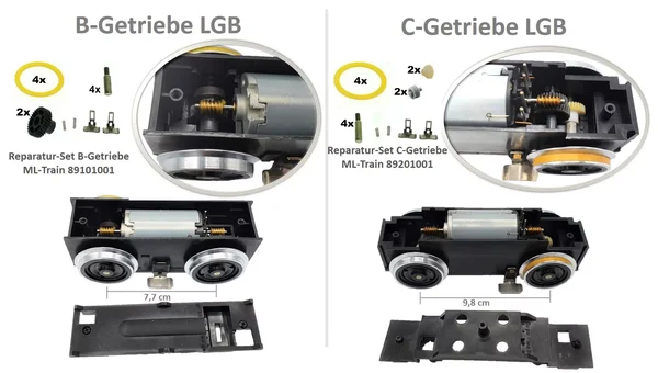 2x Zahnrad für LGB B-Getriebe ML-Train 82101002_auswahl1
