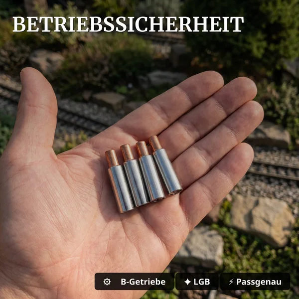 Schleifschuh mit Schleiferkohle - Wartungs-Set für LGB B-Getriebe Ersatzteile bei Verschleiß ML-Train 83201244_auswahl2