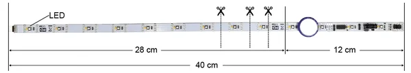 LED RGB-Farblichtleiste 40 cm digital 3-Kanal mit Puffer ML-Train 83204307_auswahl2
