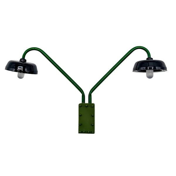 Gittermast Bogenlampe 2 armig grün für LGB-Anlagen Spur-G ML-Train 83800147_auswahl1