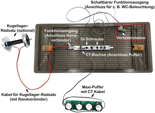 3-fach Licht-Verteilerplatine für Beleuchtungs-System mit MiniCT ML-Train 83801011_auswahl1