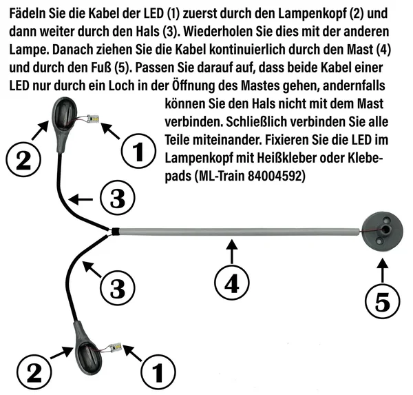 Lampe Leipziger Tropfen 2-armig für LGB-Anlagen Spur-G ML-Train 83802040_auswahl8
