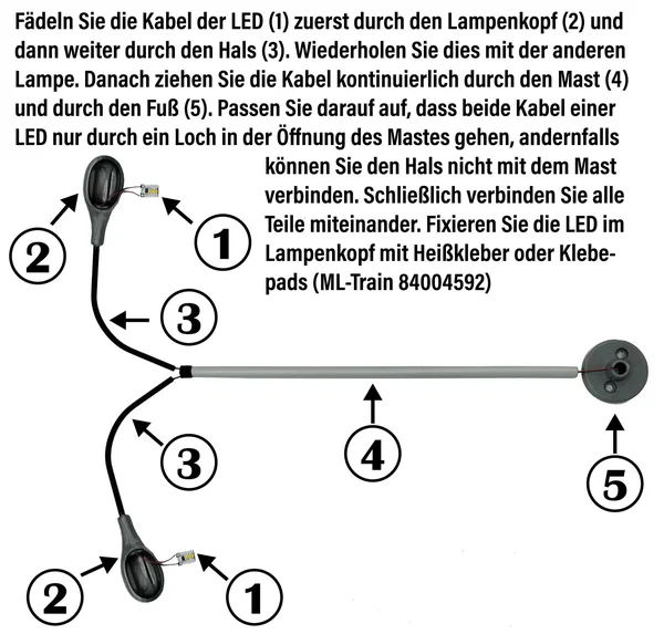 3x Lampe Leipziger Tropfen 2-armig für LGB-Anlagen Spur-G ML-Train 83802144_auswahl8