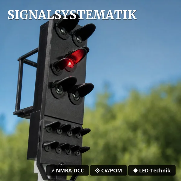 Lichtsignal Typ HL Einheitssignal der DR für Spur G mit Decoder - Betonmast - ML-Train 83804634_auswahl2