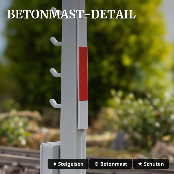 Lichtsignal Typ HL Einheitssignal der DR für Spur G mit Decoder - Betonmast - ML-Train 83804634_auswahl3