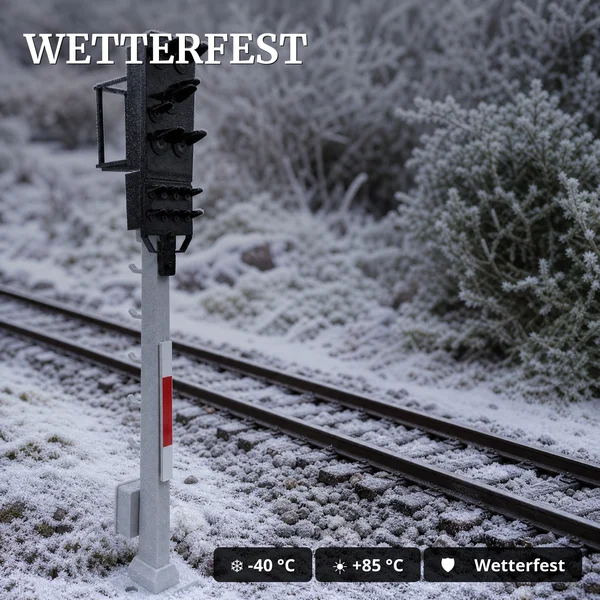 Lichtsignal Typ HL Einheitssignal der DR für Spur G mit Decoder - Betonmast - ML-Train 83804634_auswahl4