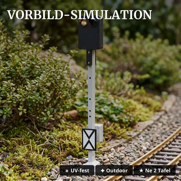 Lichtsignal Typ HL Vorsignal für Spur G analog / digital mit Decoder ML-Train 83804636_auswahl4